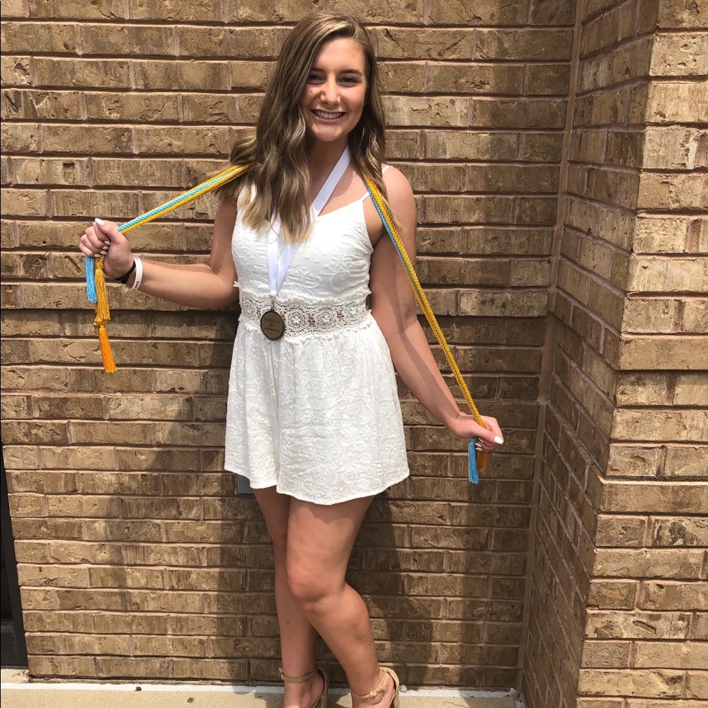 white lace romper